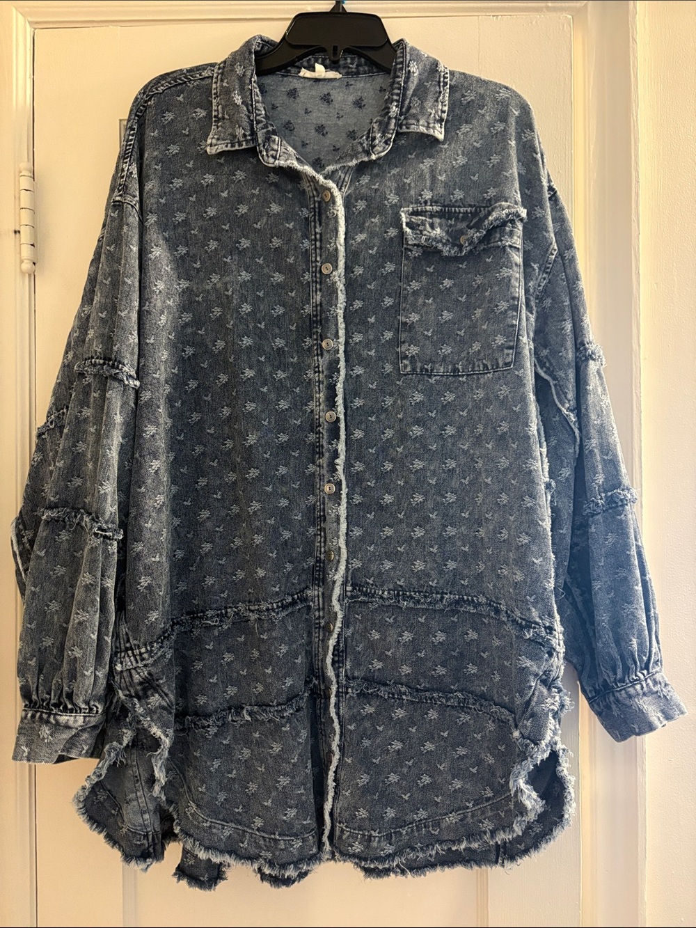 Oversized Denim Button-Down